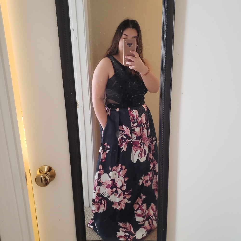 Macys floral prom dress